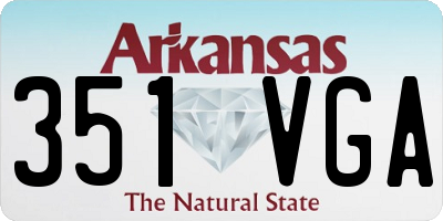 AR license plate 351VGA
