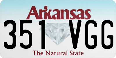 AR license plate 351VGG