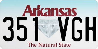 AR license plate 351VGH