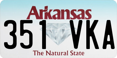 AR license plate 351VKA