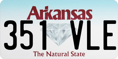 AR license plate 351VLE