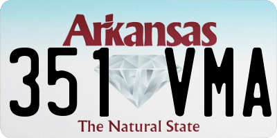 AR license plate 351VMA