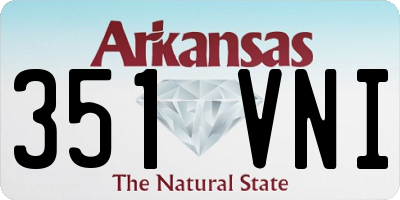 AR license plate 351VNI