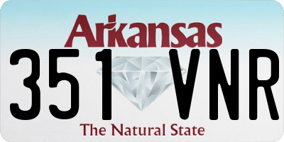 AR license plate 351VNR