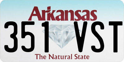 AR license plate 351VST