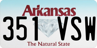AR license plate 351VSW