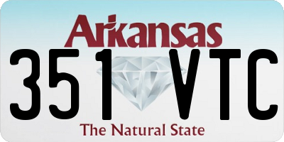 AR license plate 351VTC