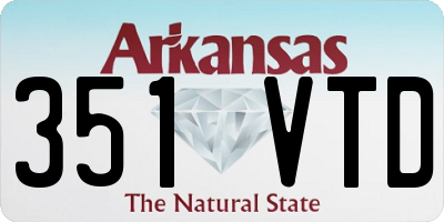 AR license plate 351VTD