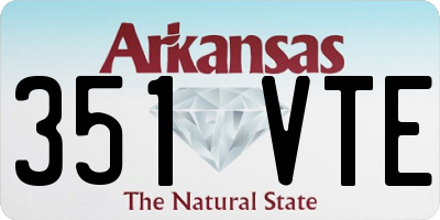 AR license plate 351VTE