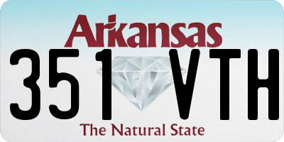 AR license plate 351VTH