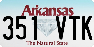 AR license plate 351VTK