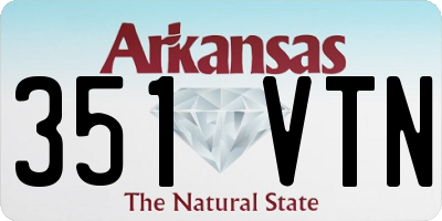 AR license plate 351VTN