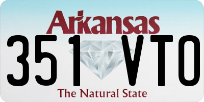 AR license plate 351VTO