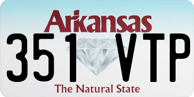 AR license plate 351VTP