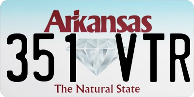 AR license plate 351VTR