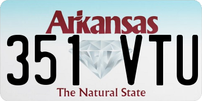 AR license plate 351VTU
