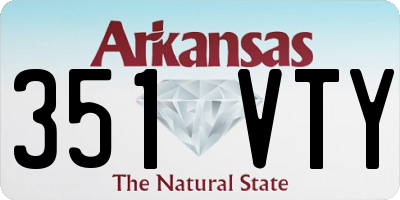 AR license plate 351VTY