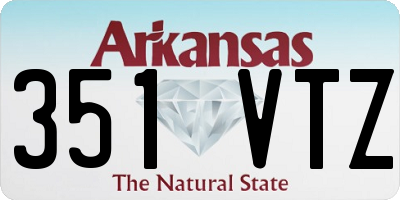 AR license plate 351VTZ