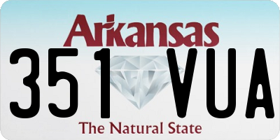 AR license plate 351VUA