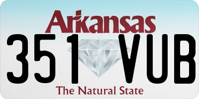 AR license plate 351VUB
