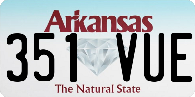 AR license plate 351VUE