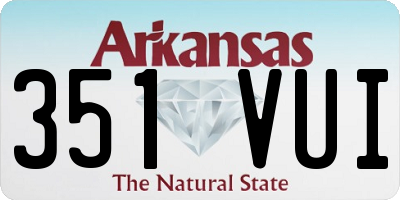 AR license plate 351VUI