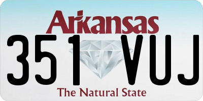AR license plate 351VUJ