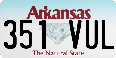 AR license plate 351VUL