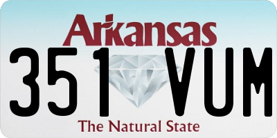 AR license plate 351VUM