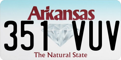 AR license plate 351VUV