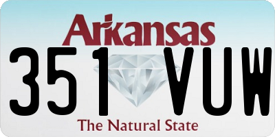 AR license plate 351VUW