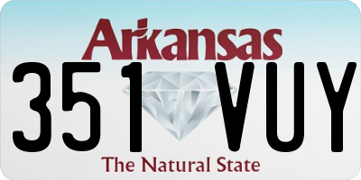 AR license plate 351VUY