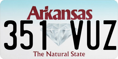 AR license plate 351VUZ