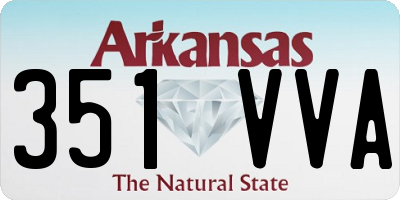 AR license plate 351VVA