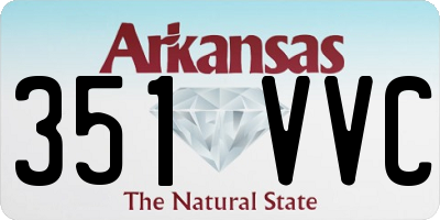 AR license plate 351VVC