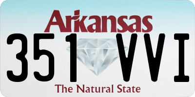 AR license plate 351VVI