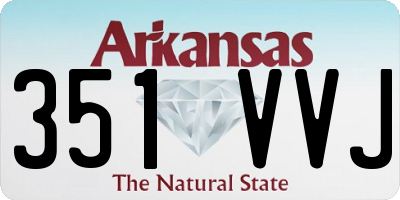 AR license plate 351VVJ