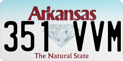 AR license plate 351VVM