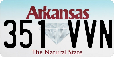 AR license plate 351VVN