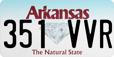 AR license plate 351VVR