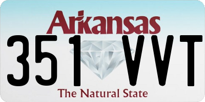 AR license plate 351VVT