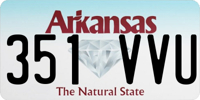 AR license plate 351VVU