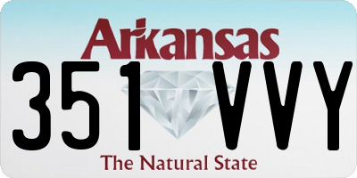 AR license plate 351VVY