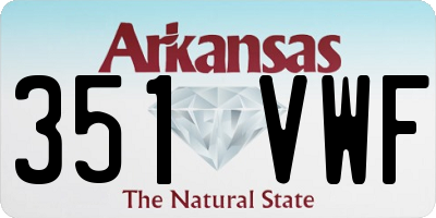 AR license plate 351VWF