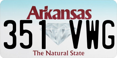 AR license plate 351VWG
