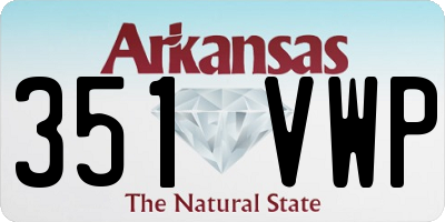 AR license plate 351VWP