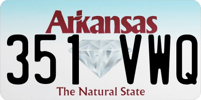 AR license plate 351VWQ