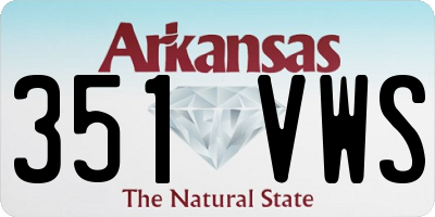 AR license plate 351VWS