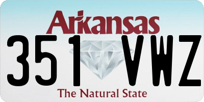 AR license plate 351VWZ