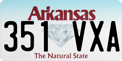 AR license plate 351VXA